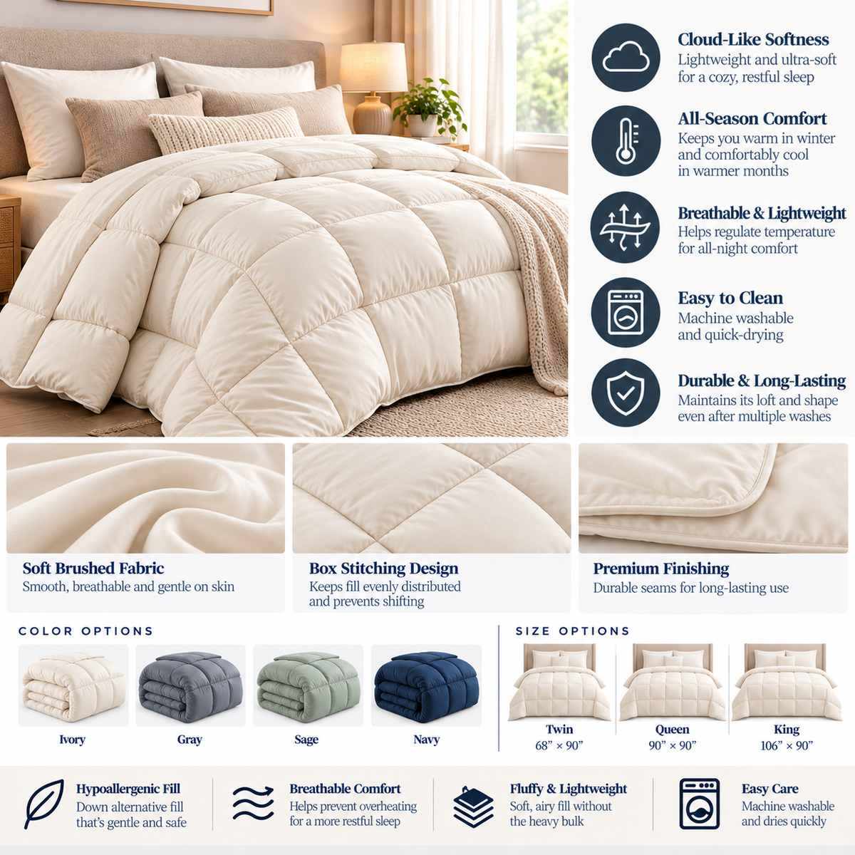 CloudSoft Down Alternative Comforter