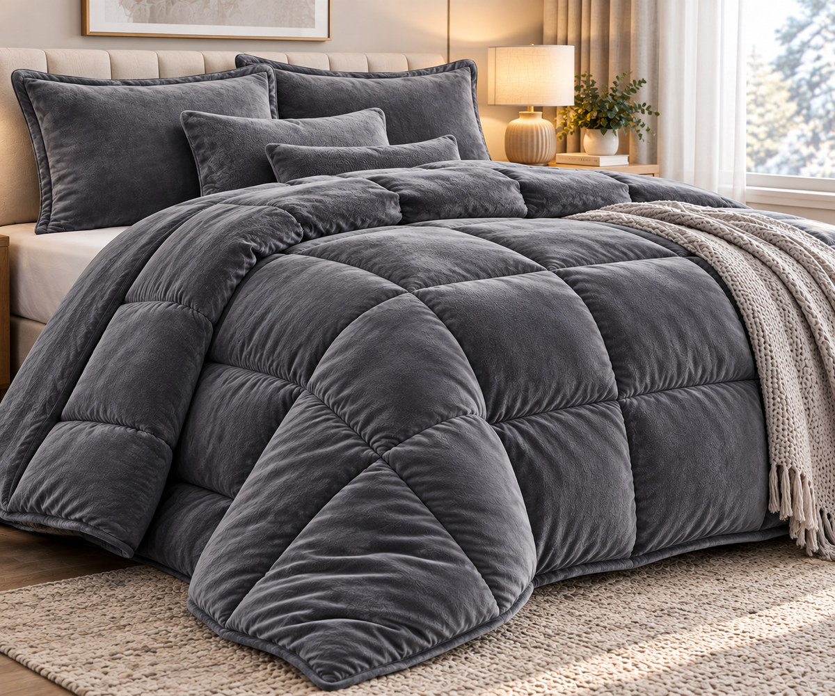 CozyTouch Plush Comforter Set
