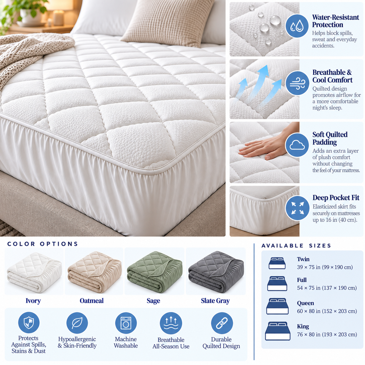 Quilted Mattress Protector