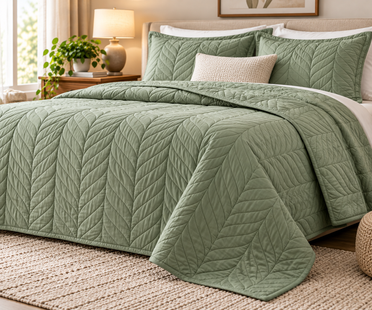 Lightweight Quilted Bedspread Set