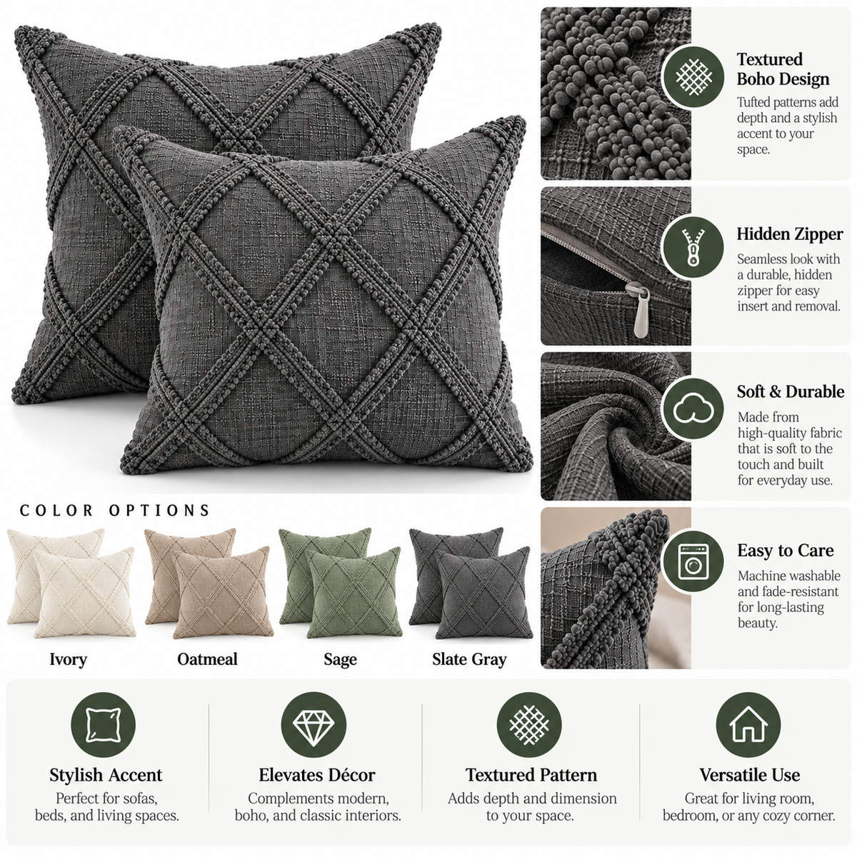 Decorative Cushion Cover Set